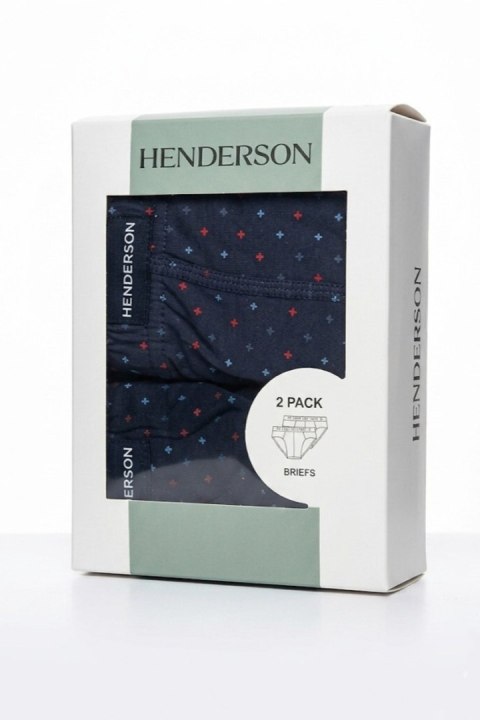 SLIPY MĘSKIE 2PAK 1440 K695 SS26 - SZARY-NIEBIESKI, 4XL, 1440-K695 HENDERSON
