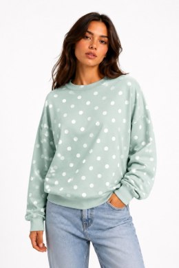 BLUZA DOTTIE - BEŻ-CZEKOLADA, M, BEZ-CZEK OFF PINK