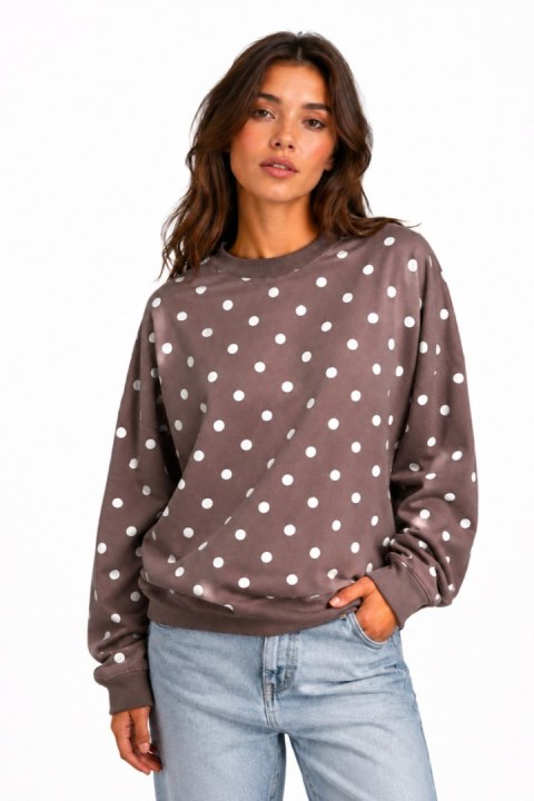 BLUZA DOTTIE - WANILIA-CZEKOLADA, M, WAN-CZEK OFF PINK