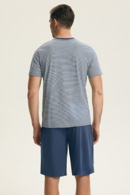 PIŻAMA MĘSKA POKE 44611 SS26 - NIEBIEKI, 2XL HENDERSON