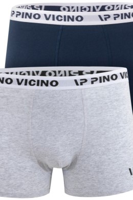 BOKSERKI MĘSKIE 2PACK PV400.001 - BLACK/NAVY, XL, BLACK/NAVY PINO VICINO