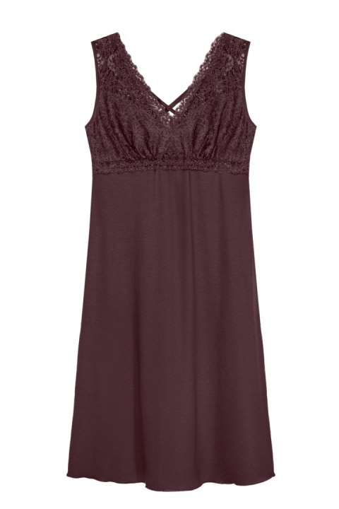 KOSZULKA PETRA DŁUGA BRĄZ - BRĄZOWY, XL MEFEMI BY NIPPLEX