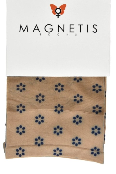 SKARPETKA WZÓR 107 - BEIGE, UNI MAGNETIS