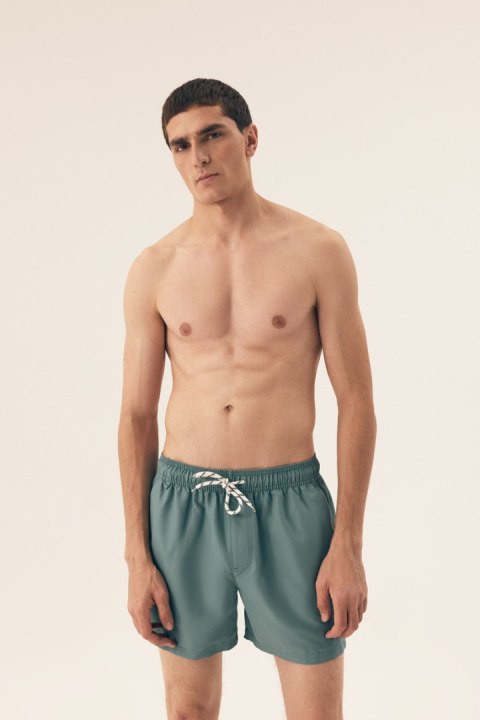 SZORTY KĄPIELOWE MĘSKIE REACT 42613 SS25 - ZIELONY, XL HENDERSON
