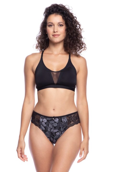 FIGI DAMSKIE BIKINI L-1574BI - CZARNY-SZARY, XL LAMA