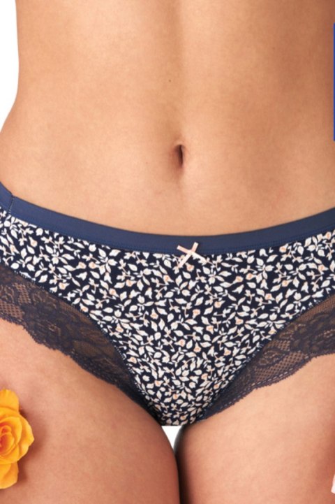 FIGI DAMSKIE LPC 503 B23 - BRZOSKWINIOWY-GRANATOWY, XL KEY