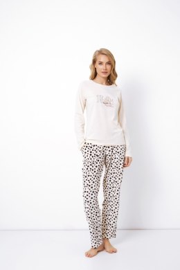 PIŻAMA DAMSKA GINGER LONG - CREAM, XS ARUELLE