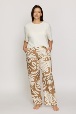 Piżama Celeste długa - MILK-BEŻ, 2XL MEFEMI BY NIPPLEX