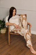 Piżama Celeste długa - MILK-BEŻ, M MEFEMI BY NIPPLEX