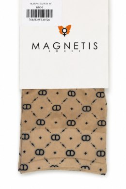SKARPETKA WZR 407 - BEIGE, UNI MAGNETIS