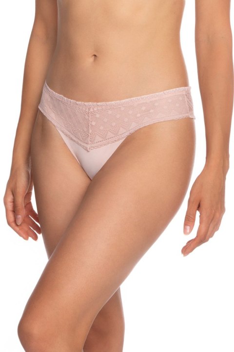 STRINGI DAMSKIE L-POL5015ST-06 - BEŻOWY, S LAMA