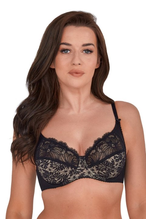 BIUSTONOSZ SOFT CHANTAL ART. 534 CZARNY - CZARNY AŻUR, 70D GAIA