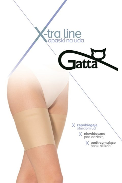 Opaska antyotarciowa Soft- na uda - BEŻOWY, 5-6 GATTA BODYWEAR