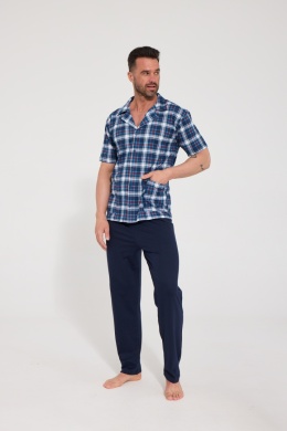 PIŻAMA MĘSKA KR 318 Z/26 BIG - JEANS, 3XL, 318/62 CORNETTE