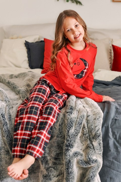 PIŻAMA DZIECIĘCA PDU.4507 - RED, 110-116 DOCTOR NAP