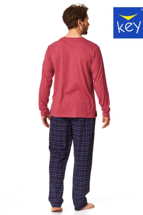 PIZAMA MĘSKA MNS 451 B22 - CZERWONY, XXL KEY PIZAMA MĘSKA MNS 451 B22 - CZERWONY, XXL KEY