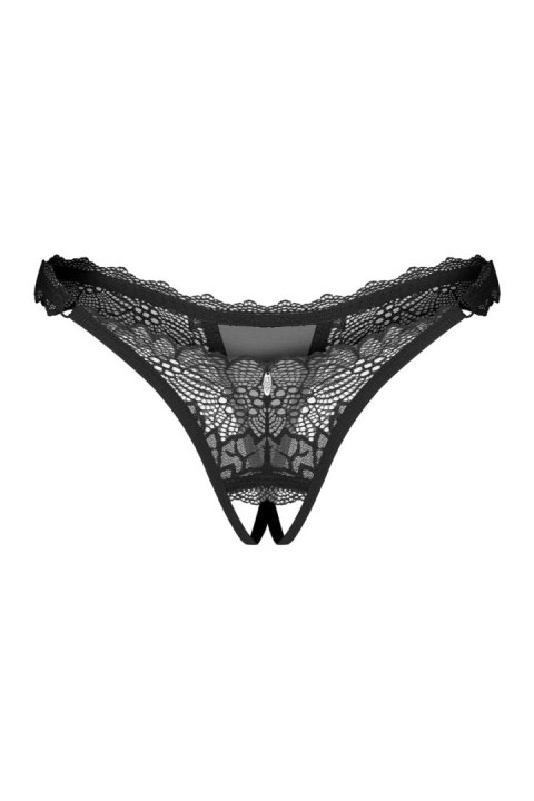 Deina More stringi otwarte - CZARNY, S/M OBSESSIVE
