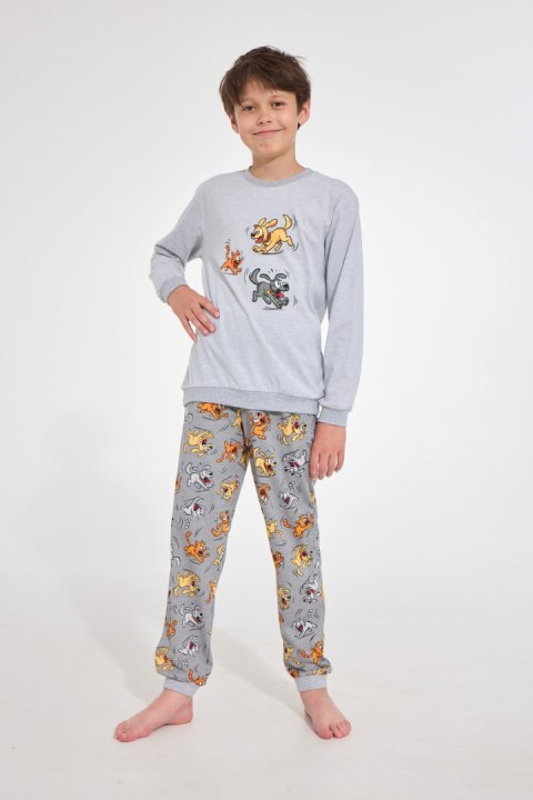 PIŻAMA BOY YOUNG DR 966/190 FUN - SZARY, 164 CORNETTE