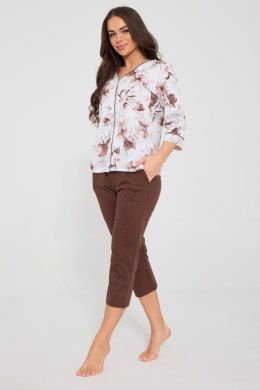 PIŻAMA DAMSKA DR 162/498 SIMONE BIG - BIAŁY, 4XL CORNETTE