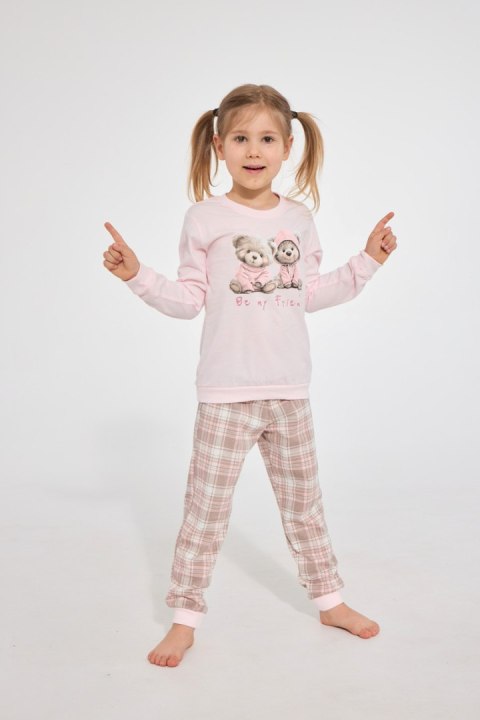 PIŻAMA GIRL KIDS DR 594/202 BE MY FRIEND - RÓŻ, 104 CORNETTE