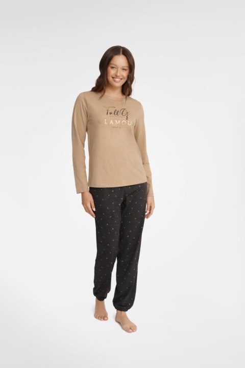 PIŻAMA DAMSKA GLAM 40936 AW23 - BEŻOWY, M, 80X HENDERSON LADIES PIŻAMA DAMSKA GLAM 40936 AW23 - BEŻOWY, M, 80X HENDERSON LADIES