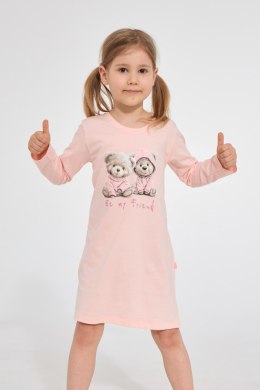 KOSZULA GIRL KIDS DR 549/209 BE MY FRIEND 2 - RÓŻOWY, 122-128 CORNETTE