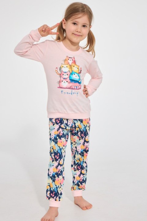 PIŻAMA GIRL KIDS DR 594/210 FRIENDSHIP - RÓŻOWY, 98-104 CORNETTE