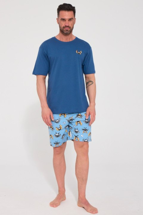 PIŻAMA MĘSKA KR 326/325 BAT 4 - JEANS, 2XL CORNETTE