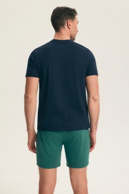 PIŻAMA MĘSKA BET 44499 AW26 - GRANAT-ZIELONY, 2XL, 59X HENDERSON