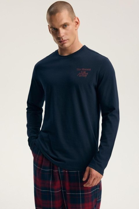 PIŻAMA MĘSKA INDIGO 45455 AW26 - GRANAT-CZERWONY, 3XL HENDERSON