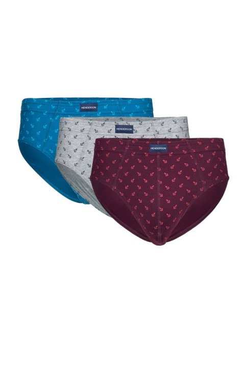 SLIPY CLASSIC 3P 1446 K717 AW26 - NIEBIESKI-SZARY, XL HENDERSON