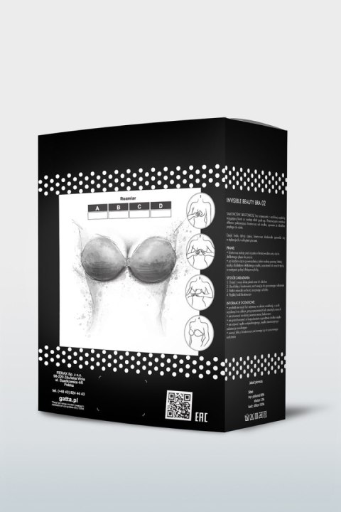 BIUSTONOSZ SAMONOŚNY INVISIBLE BEAUTY BRA 02 - BEZ, B GATTA BODYWEAR