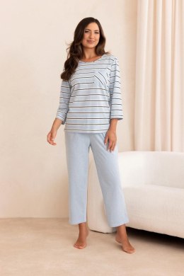 PIŻAMA DAMSKA 4025 J/26 - NIEBIESKI, 2XL, 2 REGINA