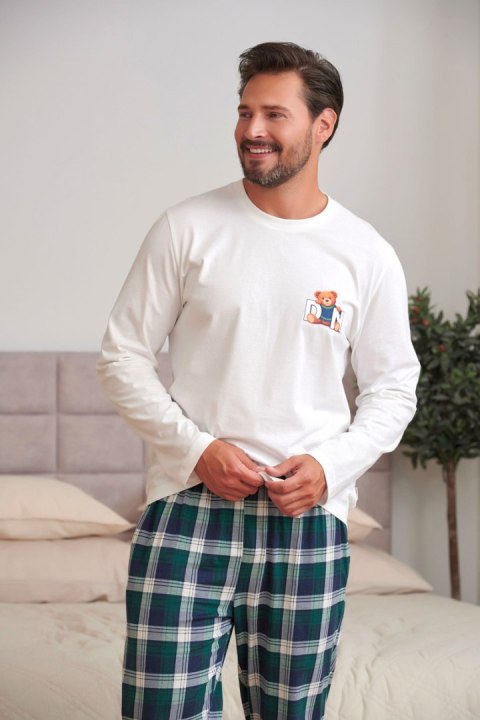 Piżama męska DOCTOR NAP PMB.7514 100% bawełna TEDDY długa, XXL