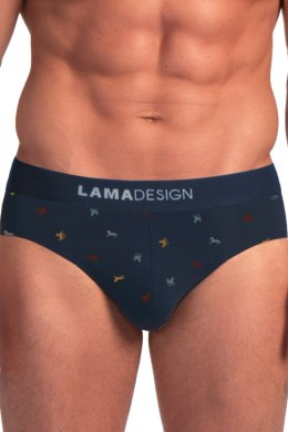 SLIPY MĘSKIE STANDARD M-1088SD 2-PACK - CZARNY-GRANATOWY, XXL LAMA