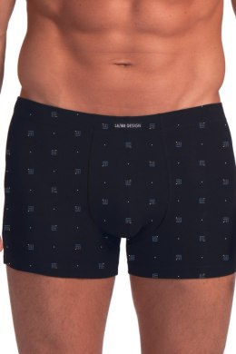 SZORTY MĘSKIE M-1091SZ 2PACK 3XL-4XL - CZARNY-GRANATOWY, XXXL LAMA