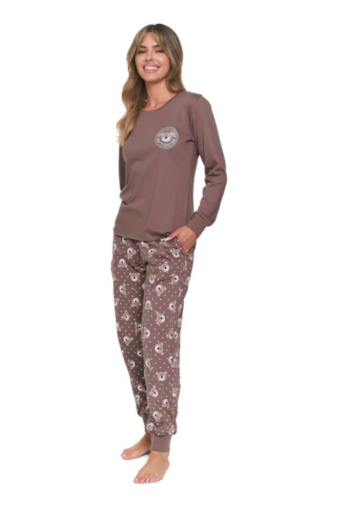 Piżama damska Doctor Nap bawełniana 100% długa z kieszeniami PM.7507 - XL