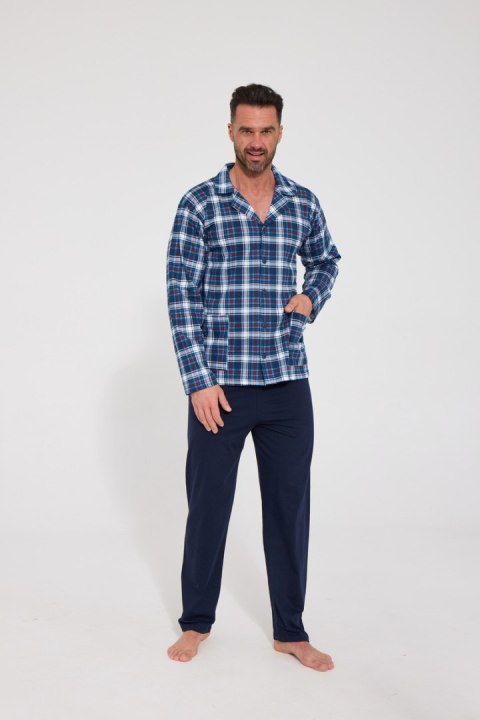 PIŻAMA MĘSKA DR 114 Z/26 - JEANS, M, 114/88 CORNETTE