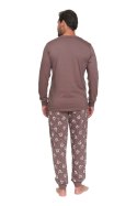 Piżama męska Doctor Nap bawełniana 100% długa z kieszeniami PMB.7508 - XL