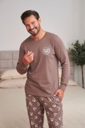 Piżama męska Doctor Nap bawełniana 100% długa z kieszeniami PMB.7508 - XXL