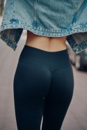 SEAMLESS LEGGINGS RIB - NERO, S/M GABRIELLA