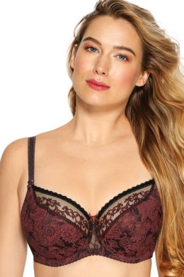 BIUSTONOSZ SEMI SOFT SILVIA ART. 979 - CZARNO-BORDOWY, 65J GAIA