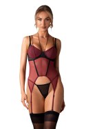 Parisel gorset i stringi - WIELOBARWNY, 2XL/3XL OBSESSIVE