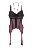Parisel gorset i stringi - WIELOBARWNY, L/XL OBSESSIVE