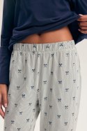 PIŻAMA DAMSKA GAELA 45430 AW26 - GRANAT-SZARY, XL HENDERSON LADIES