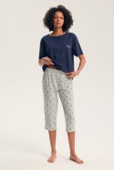 PIŻAMA DAMSKA GAELA 45431 AW26 - GRANAT-SZARY, M HENDERSON LADIES