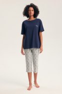 PIŻAMA DAMSKA GAELA 45431 AW26 - GRANAT-SZARY, S HENDERSON LADIES