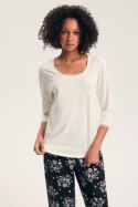 PIŻAMA DAMSKA GRETA 45423 AW23 - KREMOWY, S, 01X HENDERSON LADIES