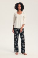 PIŻAMA DAMSKA GRETA 45423 AW23 - KREMOWY, S, 01X HENDERSON LADIES