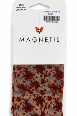 SKARPETKA WZR 239 - BEIGE, UNI MAGNETIS